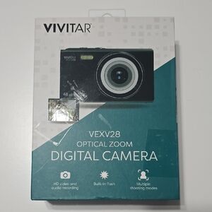 Vivitar VEXV28 Black Digital Camera with Optical Zoom